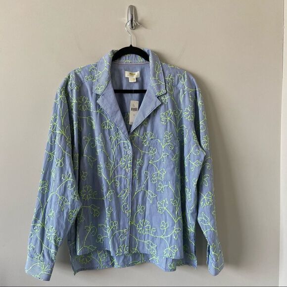 Anthro.maeve The Clarissa High-Low Buttondown Top - Picture 2 of 11